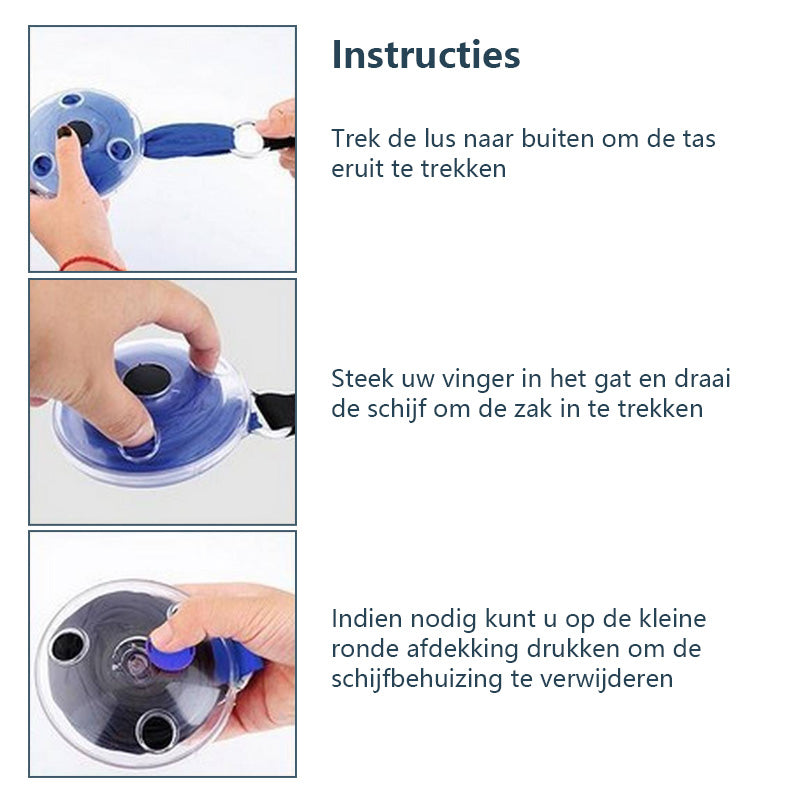 Schijf draagbare tas