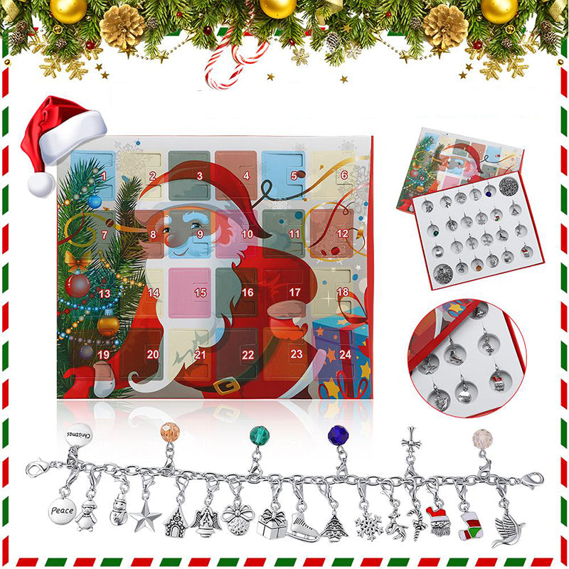 24 dagen countdown kalender DIY kralen blinde doos kerst armband cadeau