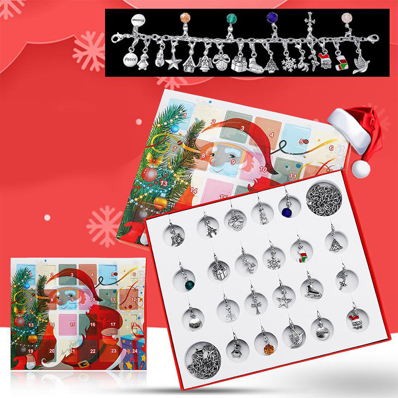 24 dagen countdown kalender DIY kralen blinde doos kerst armband cadeau