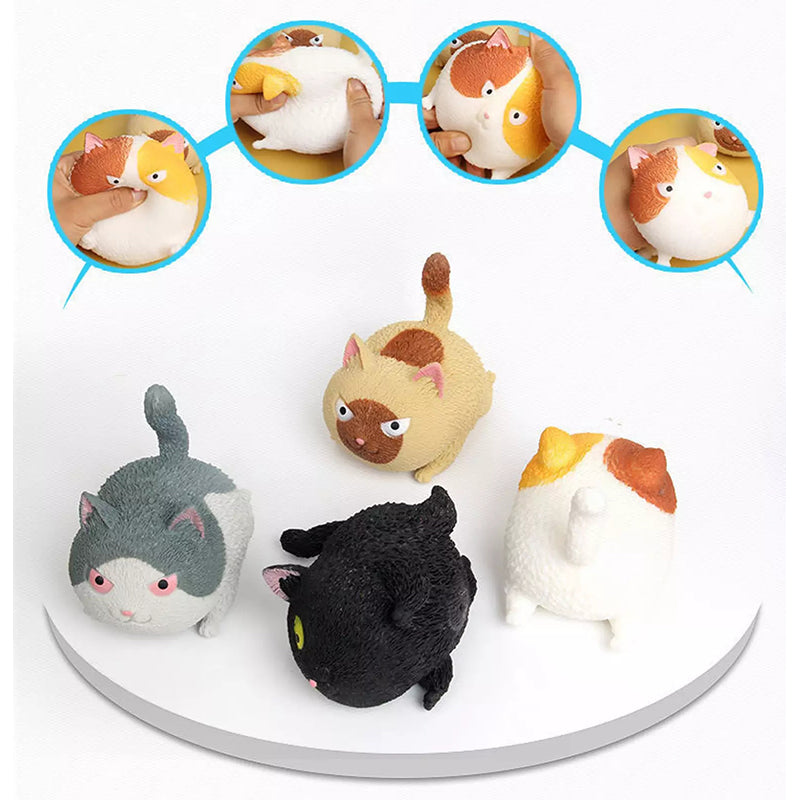 Grappige schattige katvormige bal