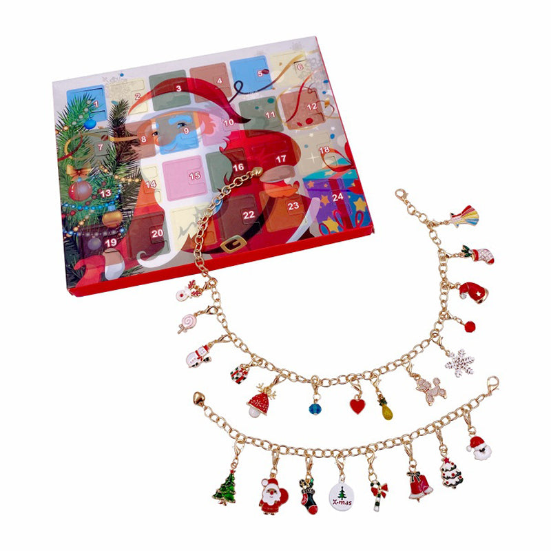24 dagen countdown kalender DIY kralen blinde doos kerst armband cadeau
