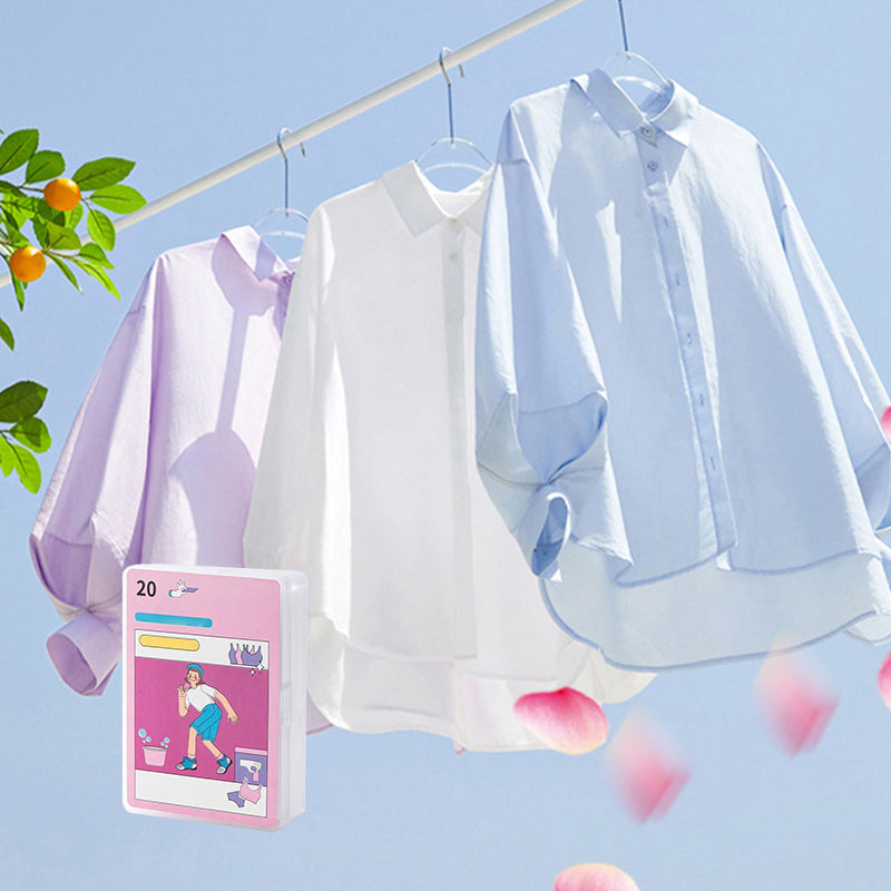 Wastabletten voor geurverwijdering en geurbehoud