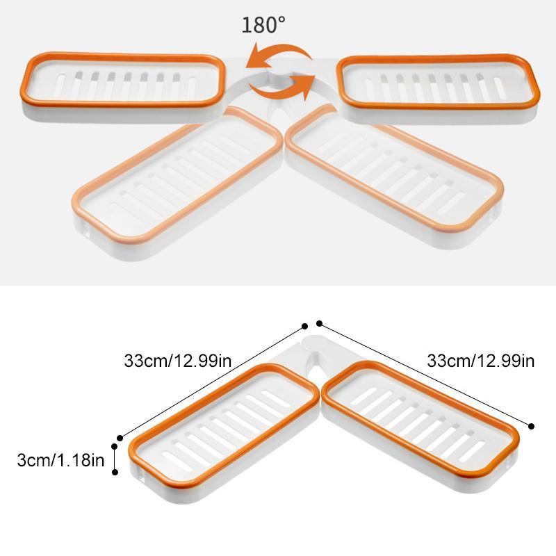 Badkamer hoek ponsvrij rek