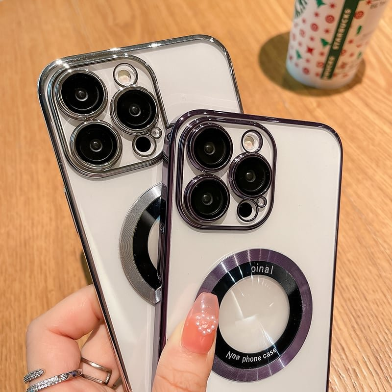 Transparante magnetische iPhone-hoes