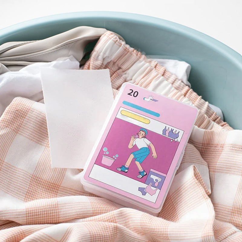 Wastabletten voor geurverwijdering en geurbehoud