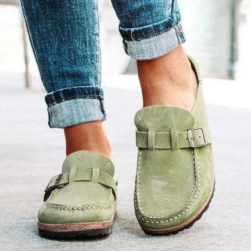 Retro sandalen van suède