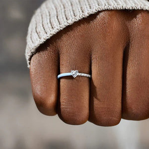 Aan mijn dochter - Gesneden Halve Emaille Ring