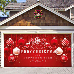 Sneeuw garage deur banner ornament
