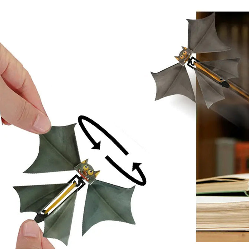 Grappige grap vliegende vleermuis