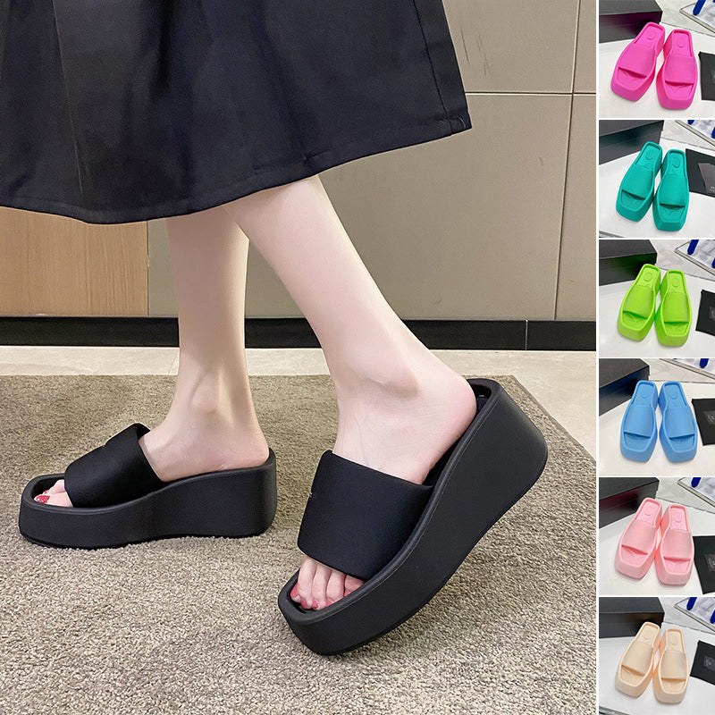 Luxe sandalen met vierkante neus