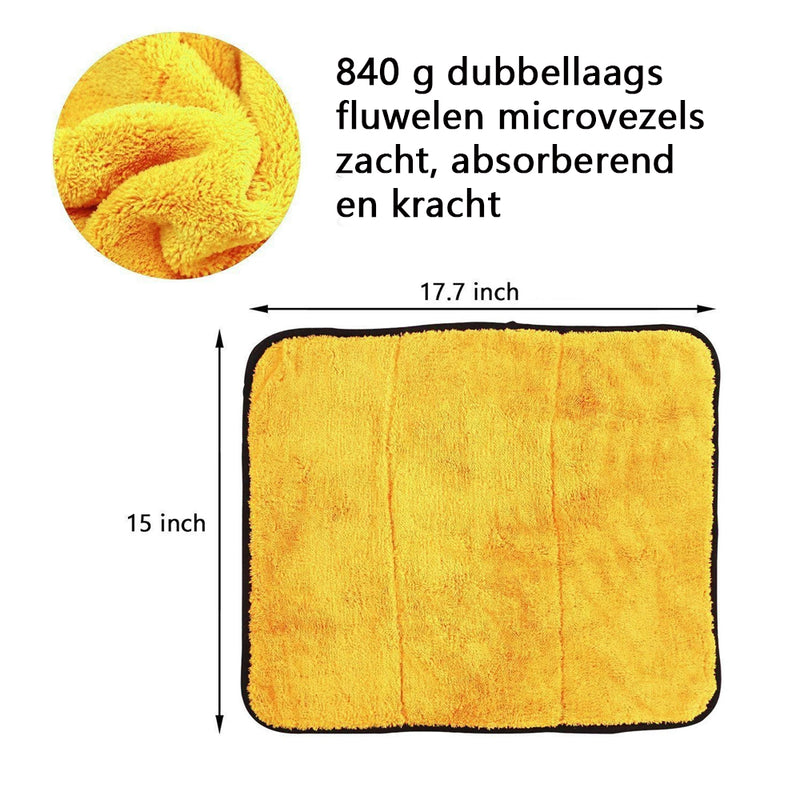 Professioneel polijsten, harsen, drogen, reinigingsdoek, 2-verpakkingen