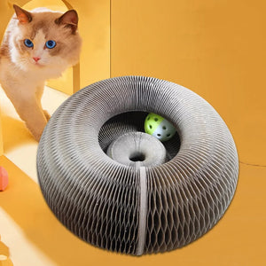 Krabplank voor katten met magische accordeon