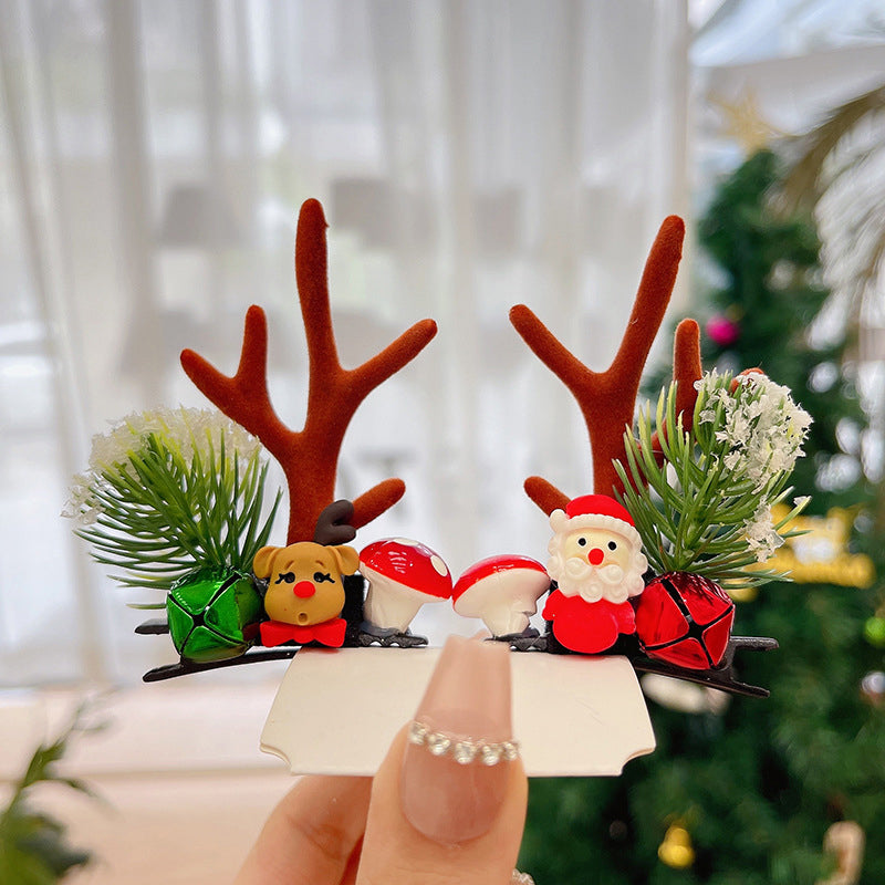 Rendier gewei Xmas haarclip
