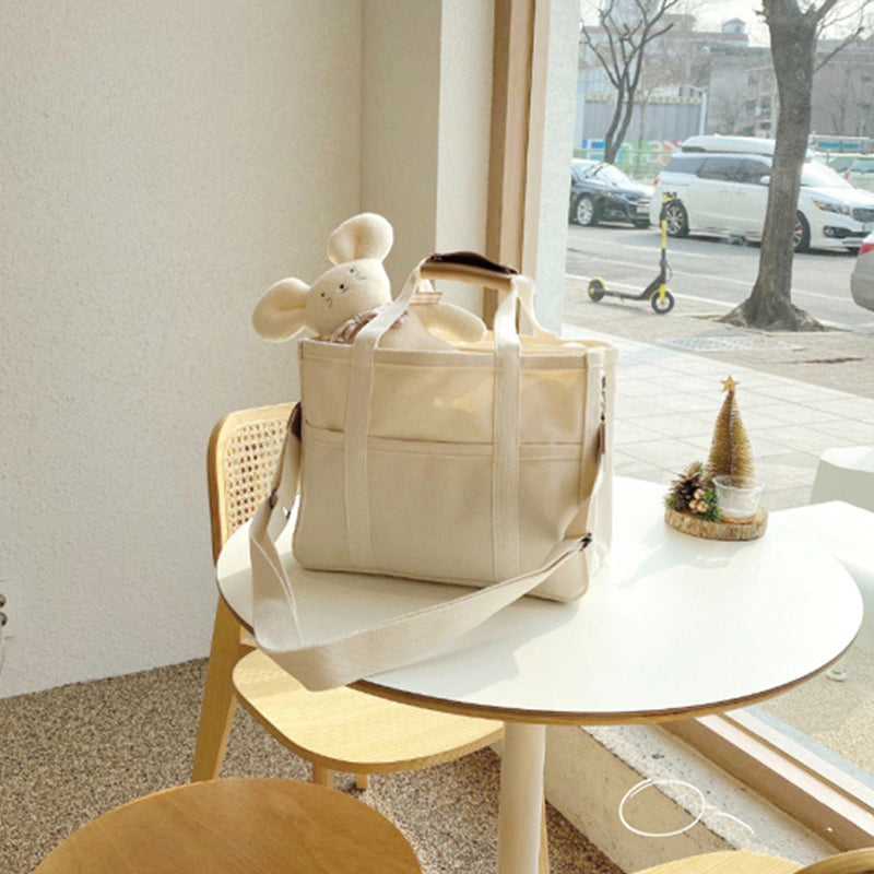 Effen kleur canvas draagtas