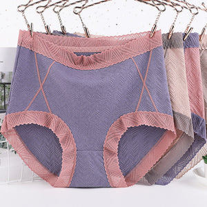 Antibacterieel kanten ondergoed met hoge taille