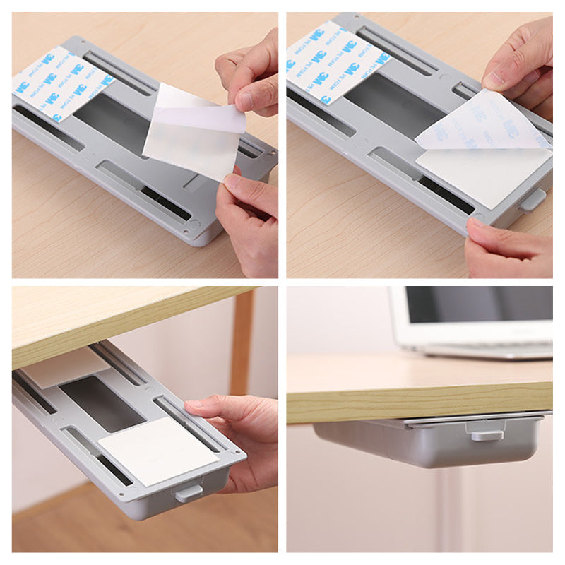 Opberglade onder bureau
