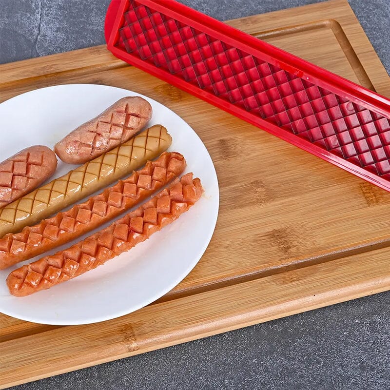 Perfecte Criss-Cross Slots Hotdogs Slicer