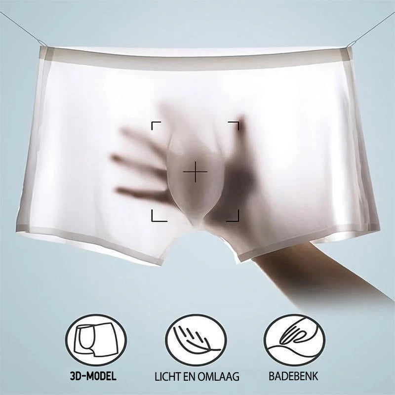 Ademende herenonderbroek van ijszijde