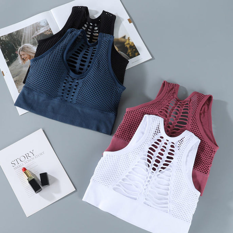 Sportbeha van ademend mesh