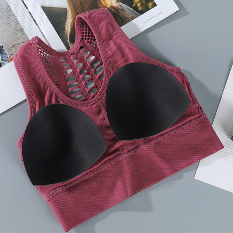 Sportbeha van ademend mesh