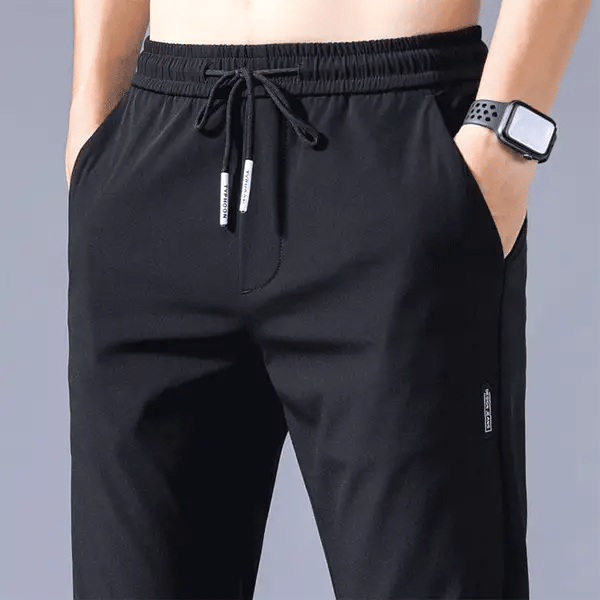 Vrijetijdsbroek van ijszijde voor heren