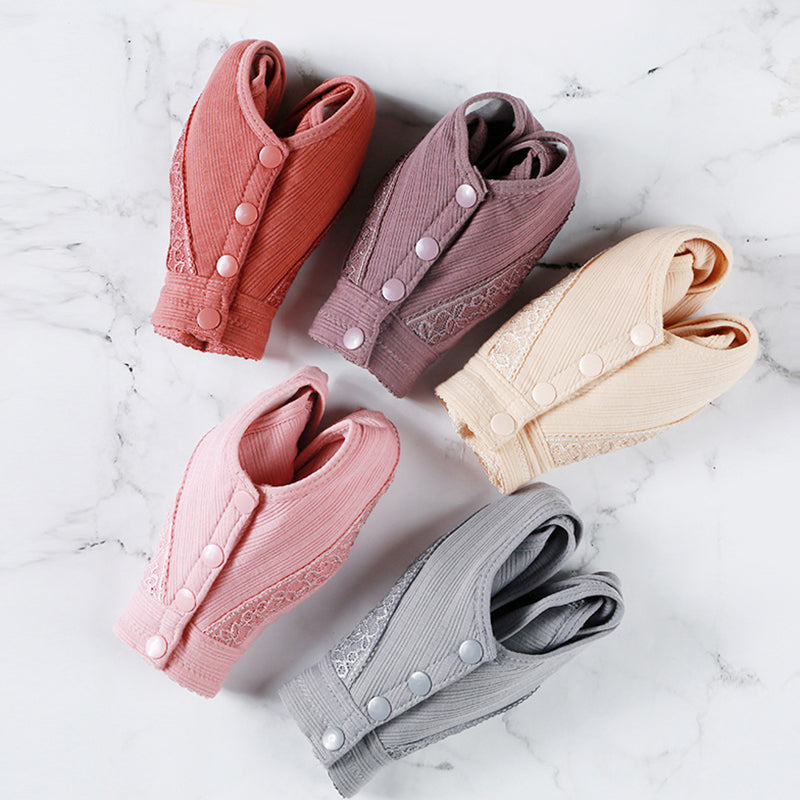 Comfortabele katoenen bh met gesp aan de voorkant