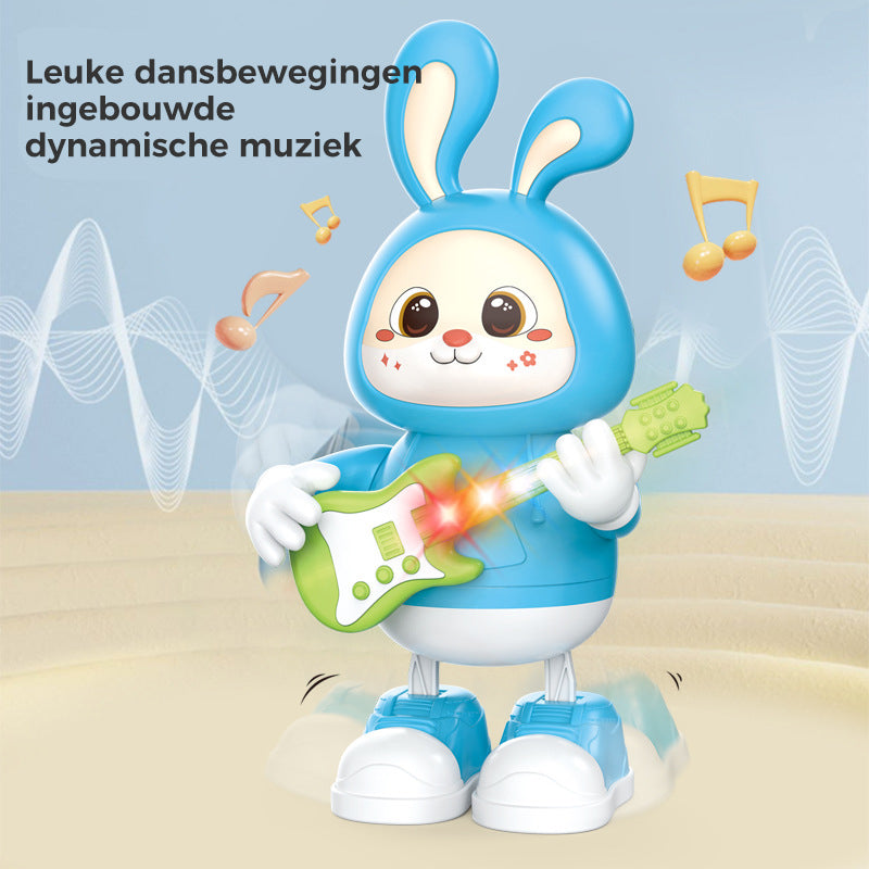 Schattig speelgoed voor gitaristen van konijnen