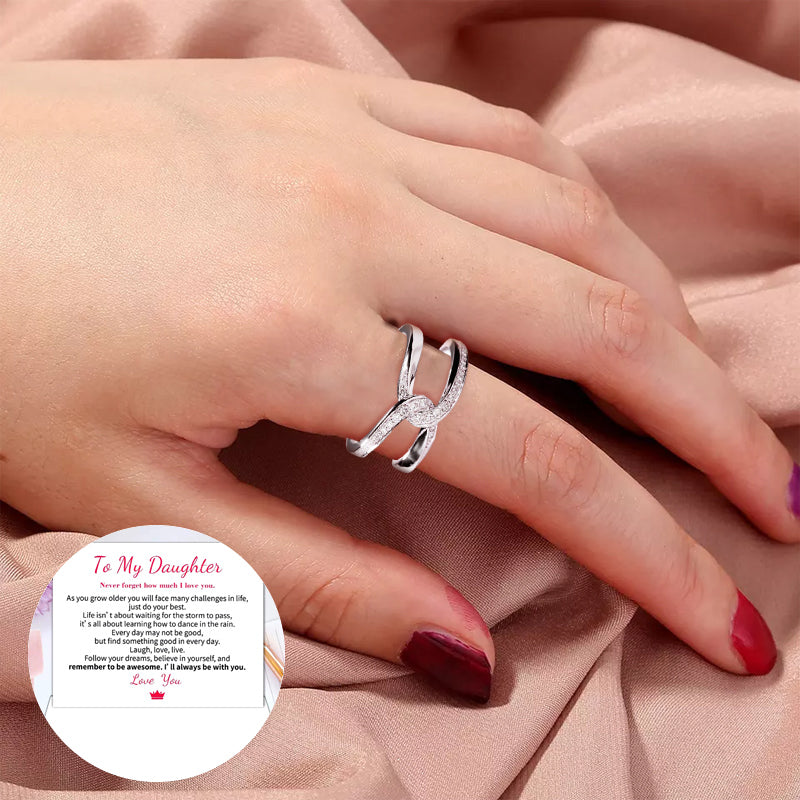 Speciale binding rechthoek in elkaar grijpende ring