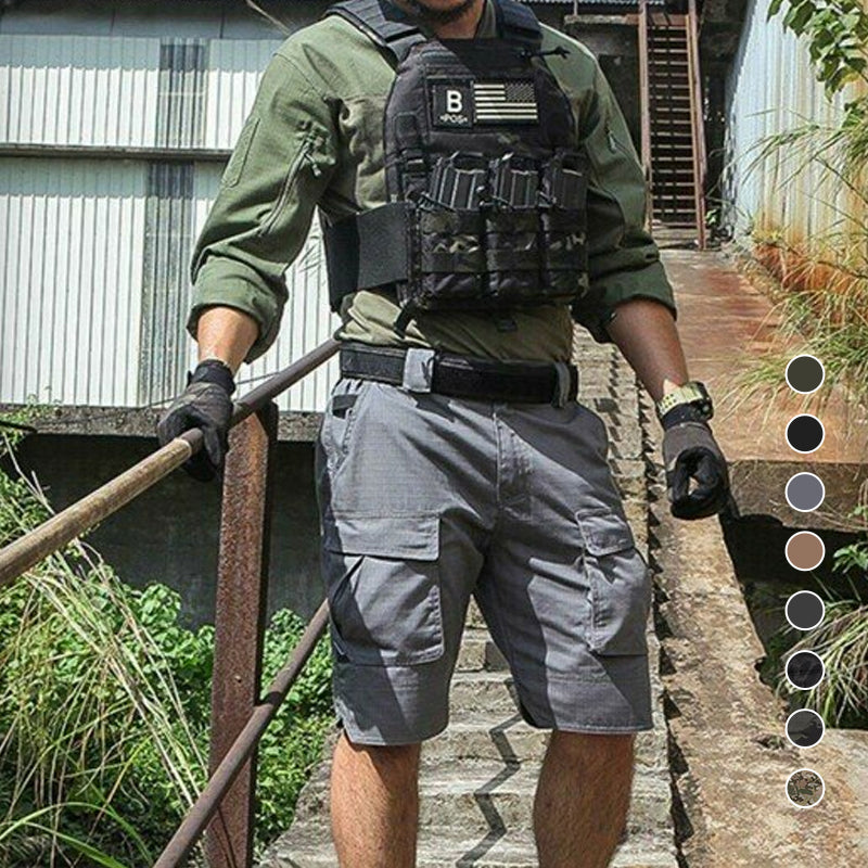 Tactische short in effen kleur