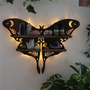 Luna Moth Plank met lamp