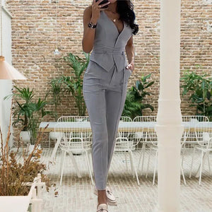 Sexy vest kokerbroek tweedelige set