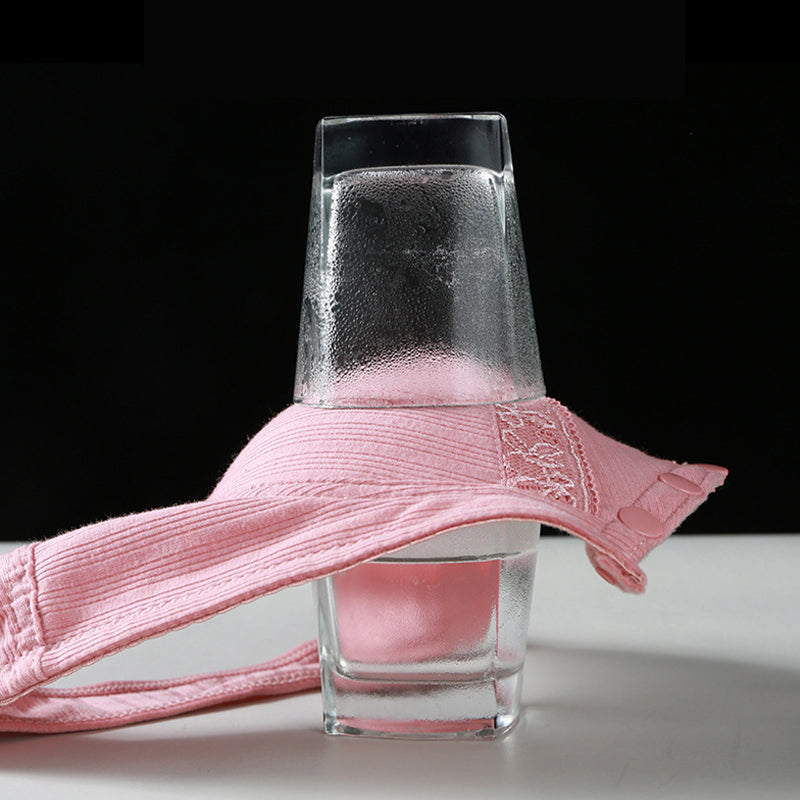 Comfortabele katoenen bh met gesp aan de voorkant