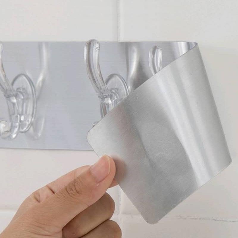 Transparent adhesive 5 hooks