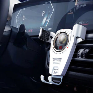 Astronaut zwaartekracht telefoon navigatie beugel