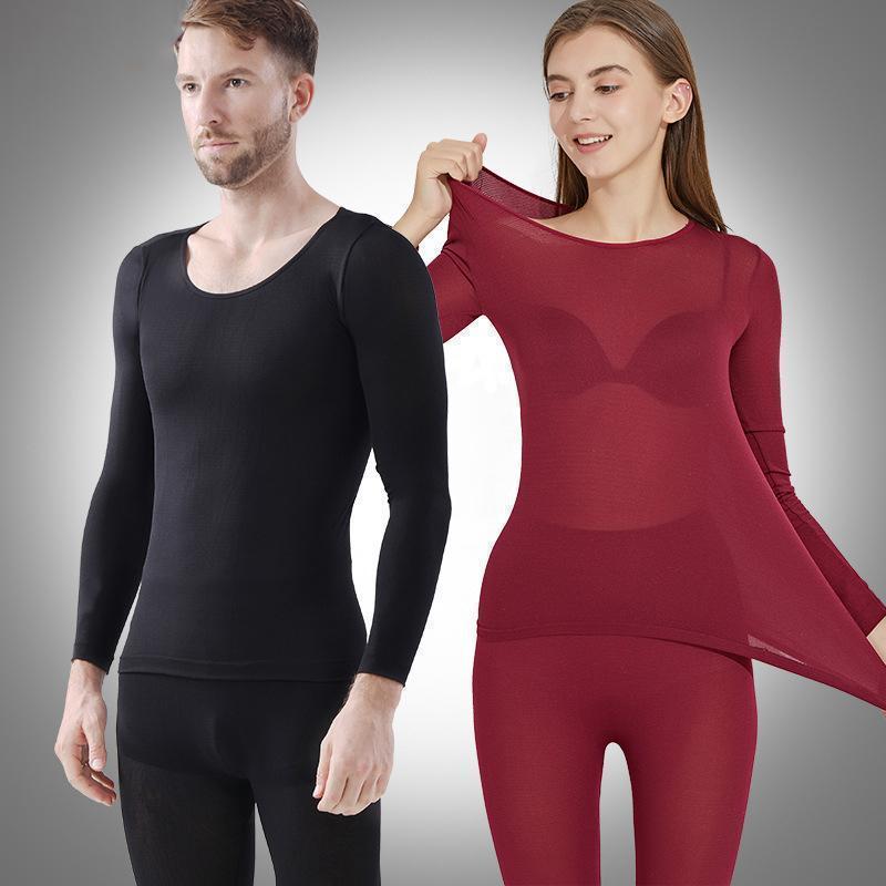 Naadloze elastische thermische binnenkleding