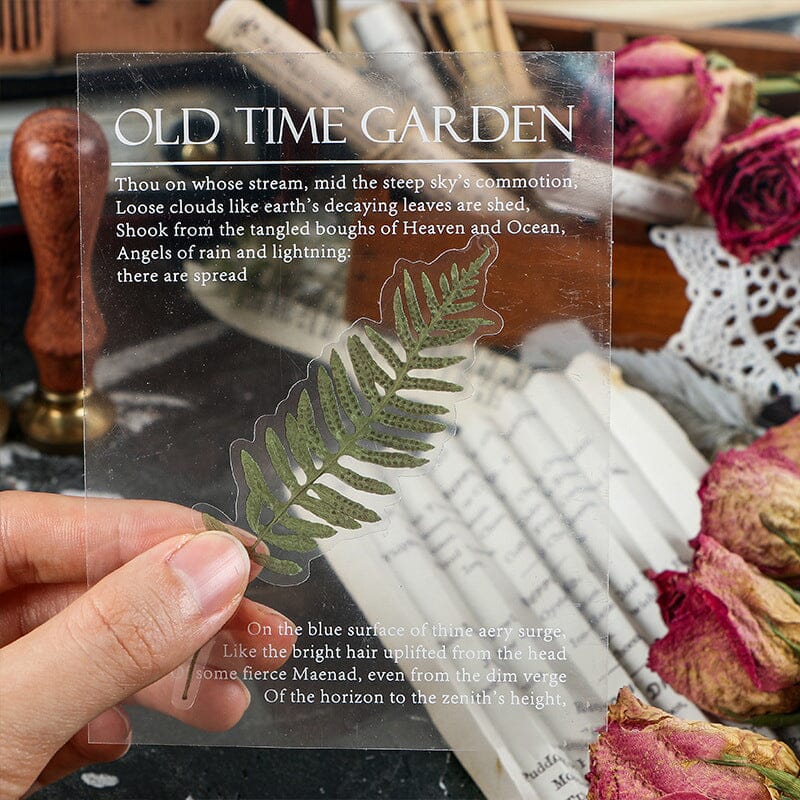 Geheugen Tuin-serie PET-stickerset