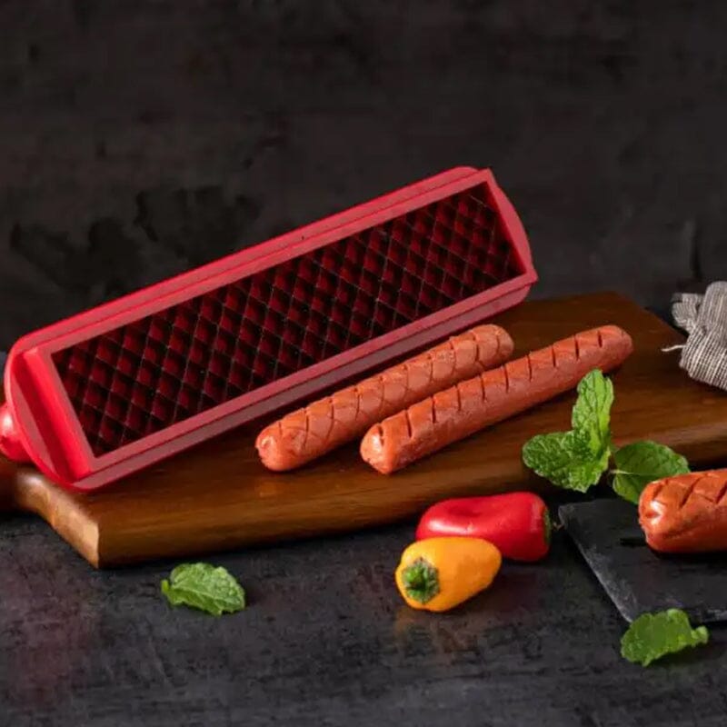 Perfecte Criss-Cross Slots Hotdogs Slicer