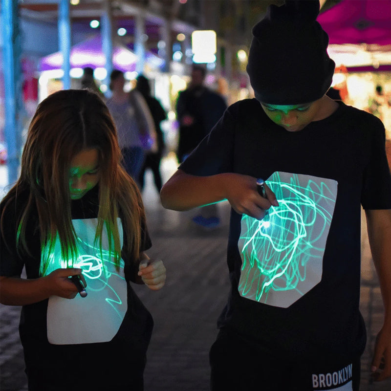 Glowing interactive T-shirt