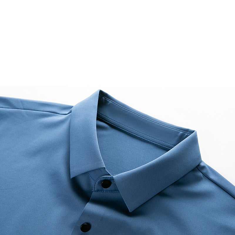 Strijkvrij en anti-rimpel overhemd met stretch