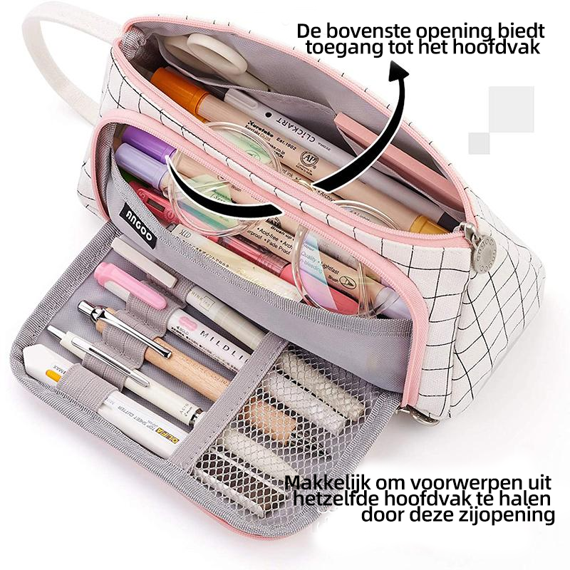 Grote etui van canvas