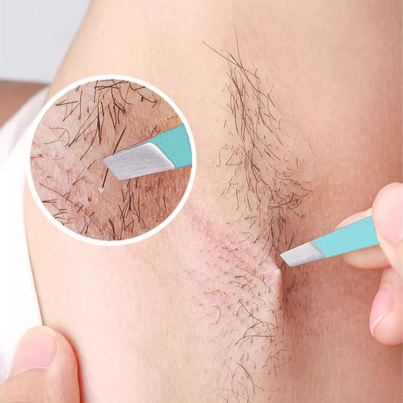 Multifunctionele roestvrijstalen wenkbrauwpincetset