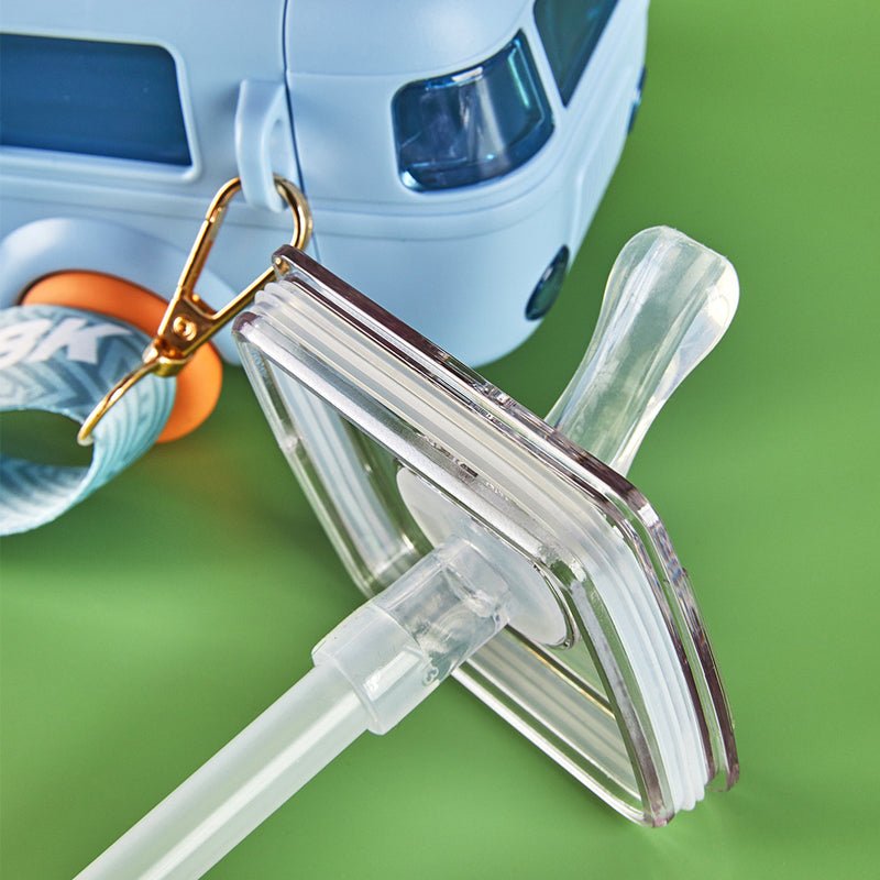 Draagbare waterbeker in busvorm