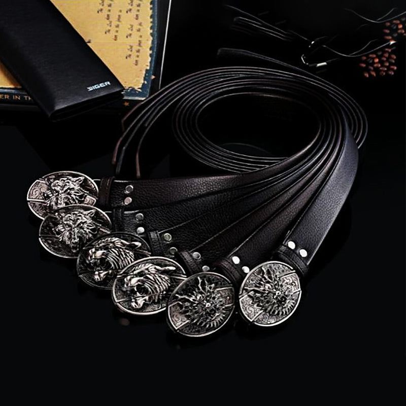 Mode punk lederen riem voor heren