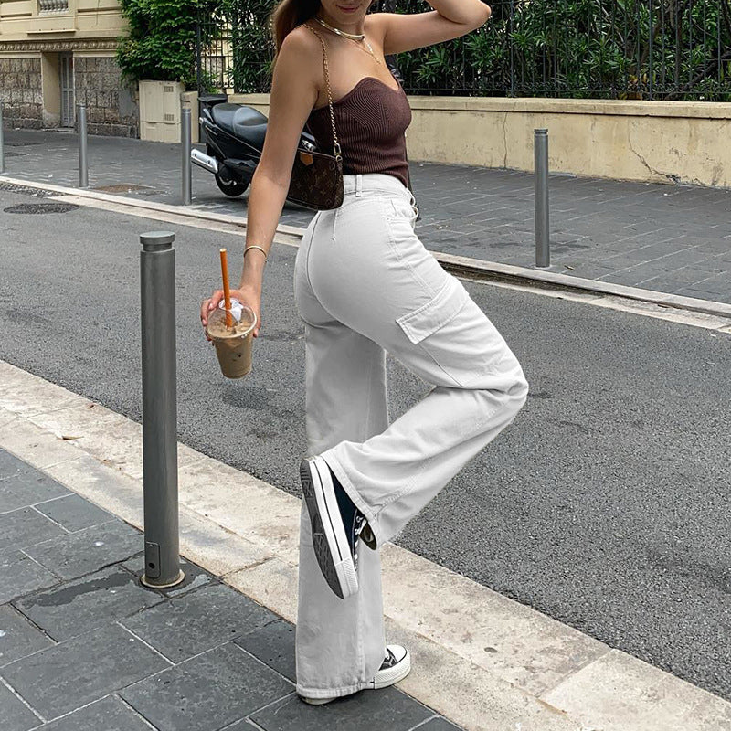 Cargobroek met rechte pasvorm