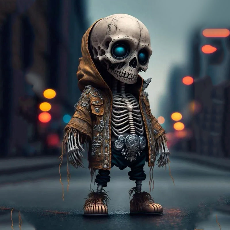 Coole skeletbeeldjes