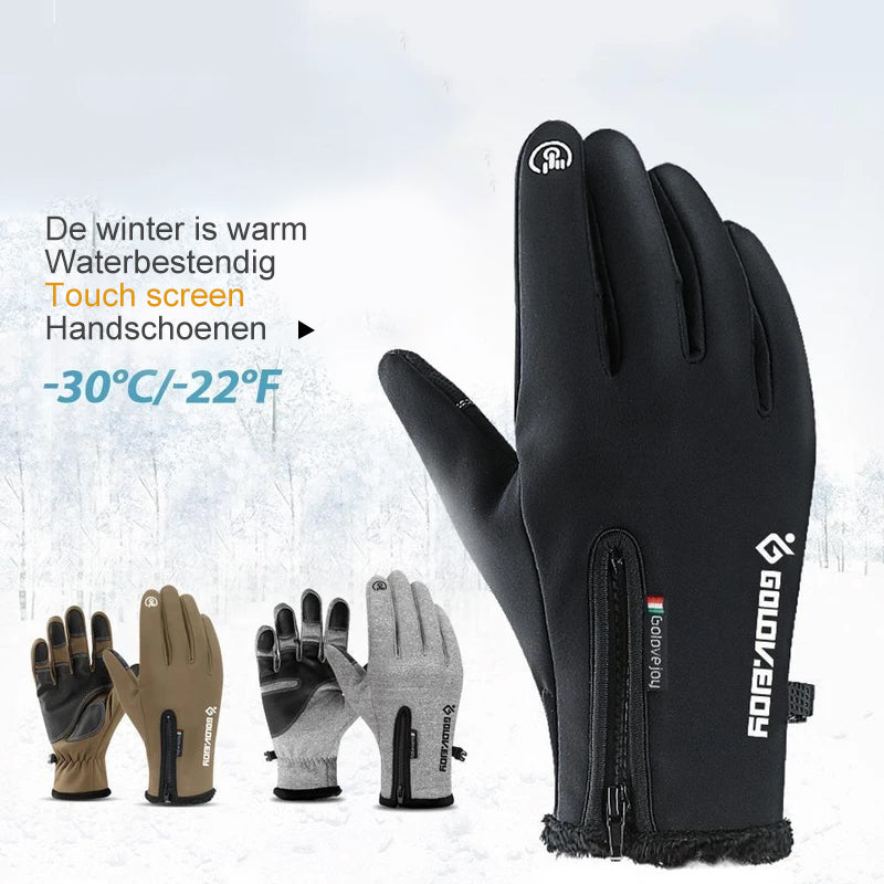 Warme waterdichte handschoenen met touchscreen