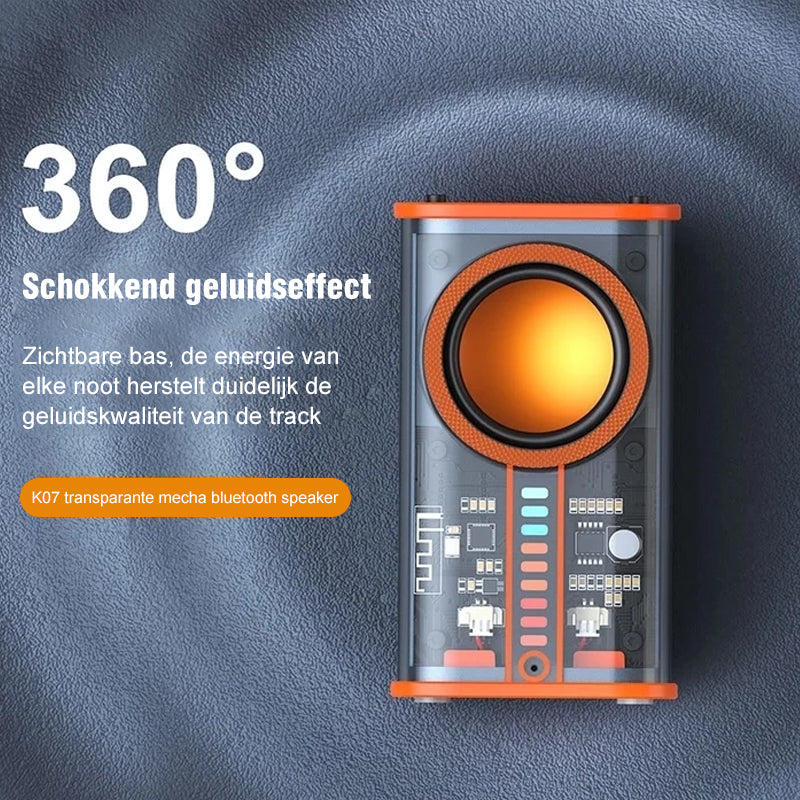Transparante Mecha draadloze Bluetooth-luidspreker