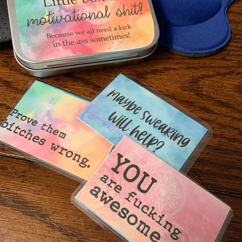 Grappige Motivatiekaart Cadeau (set van 20 stuks)