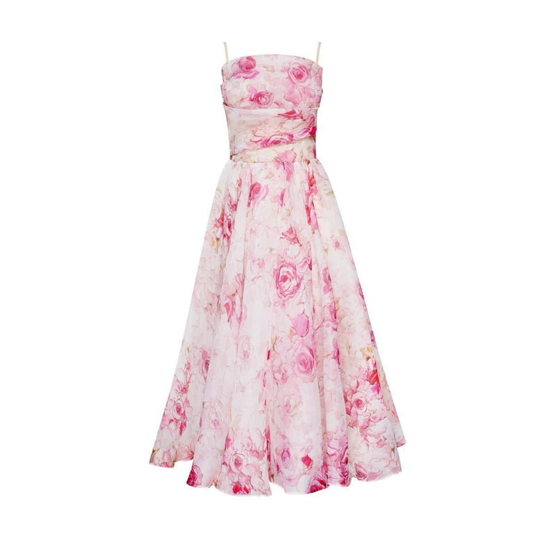 Mouwloze jurk zonder mouwen met print