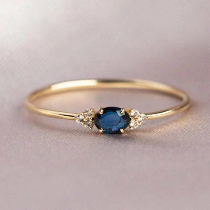 Art Deco Geboortesteen Ring
